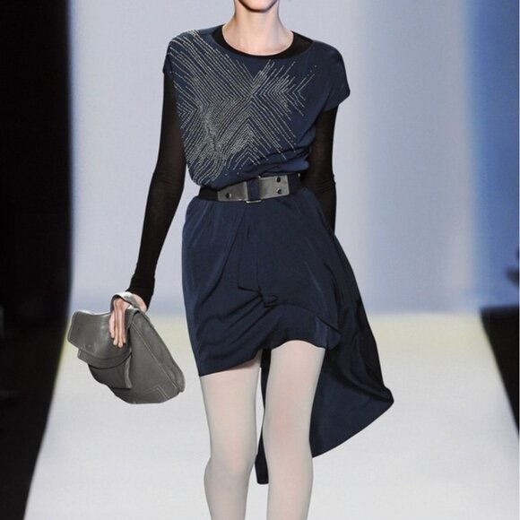 BcBgMaxAzria Runway Blue dress - Picture 1 of 16